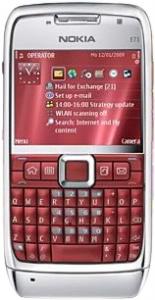 Nokia E71 Red + card microSD 8GB + Garmin ( Harta Europei )