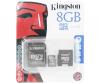Kingston microsdhc card 8gb + adapter set