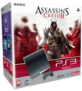 Sony PlayStation PS3 Slim 250GB +  Assasin's Creed II