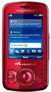 Sony Ericsson W100 Spiro Red