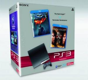 Sony PlayStation PS3 Slim 250GB + The Dark Knight + Terminator Renaissance