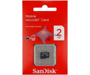 SanDisk microSD Card 2GB w/o Adapter