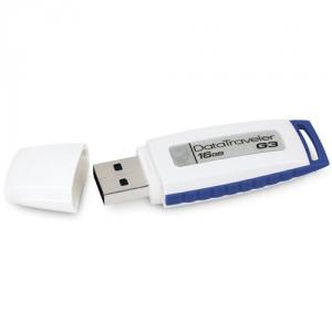 Memorie USB Kingston DataTraveler Gen 3 16GB White/Blue
