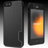 Cygnett black urbanshield hard case with metal cover for iphone 5