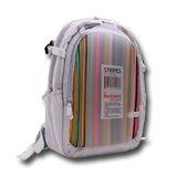 Backpack CANYON for notebooks 14.1”, White/Blue with Color Stripes