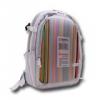 Backpack CANYON for notebooks 14.1â, White/Blue with Color Stripes