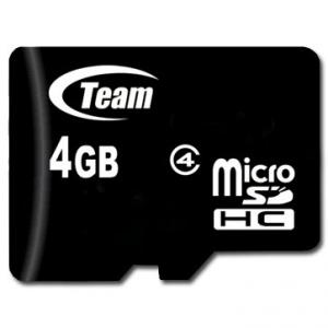 Card de Memorie Team Group 4GB Micro SDHC Class 4 with Adapter