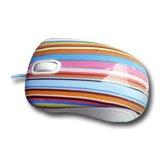 Input Devices - Mouse CANYON CNL-MSO07 Stripes (Cable, Optical 1000dpi,3 btn,USB), Multicolor