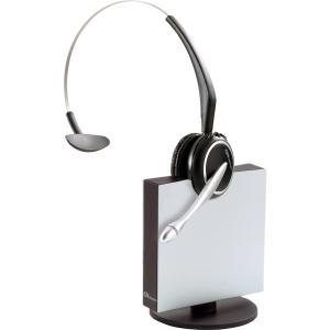 GN 9120 Mono MidiBoom,  Noice-Filtering Range: up to 150 meters,  talk time: 12 hours,  Conference option,  switchable: Low Power - Stan dard Power (headband and ear hook)