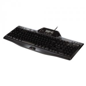 G510 Gaming Keyboard - GamePanel LCD,  Custom-color backlighting,  Integrated USB audio,  18 programmab