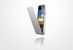Husa Flip Samsung Galaxy S II i9100 White/ Grey