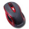 Mouse prestigio laser 1600dpi wireless carbon/red