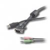 BELKIN -EnglishOmniView SOHO Series KVM Cable, USB with Audio, 1.8mEnglishRussianOmniView SOHO Series KVM ÐÐ°Ð±ÐµÐ»Ñ, USB, Audio, 1.8Ð¼Russian- ()