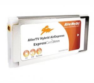 AVerTV Hybrid AirExpress - TV TUNER + FM - ExpressCard - Hibrid Analogic+DVB-T - Cel mai ergonomic T