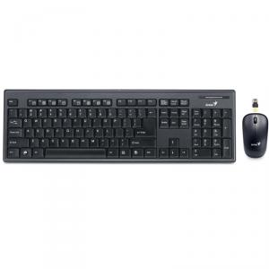 Kit Tastatura si Mouse Genius Wireless Slimstar 8010 Black
