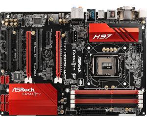 Intel H97 Performance Fatal1ty SKT 1150,  4*DDR3 1600/1333/1066 max 32GB,  Dual Channel,  7.1 CH HD Audio with Content Protection,  1 x PCI Express 3.0 x16 / 1 x PCI Express 2.0 x1