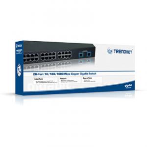 Switch TRENDNET TEG-S224 24-Port 10/100Mbps Switch w/ 2 Gigabit Ports