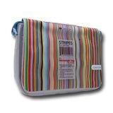 Bag CANYON Messenger for notebooks 13.3”, White/Blue with Color Stripes