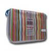 Bag CANYON Messenger for notebooks 13.3â, White/Blue with Color Stripes