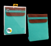 Sleeve for iPad2 / New iPad (Green),  made of durable flock material