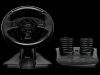 Darkfire racing wheel for pc ::: ps3 (black)