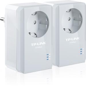 TP-Link TL-PA4010P KIT Powerline  Adapter with AC Pass Through Starter Kit AV500