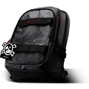 15.6” Laptop Backpack in black with Tattoo printing, water resistant, durable materials