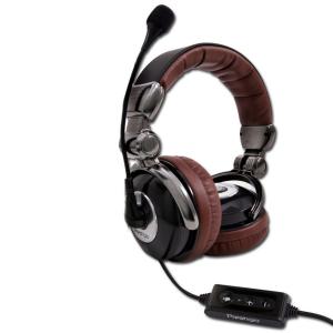 Headset PRESTIGIO PHS (20Hz-20kHz, Built-in Microphone, Cable, 2.2m), Plug Type USB, Black/Brown