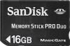 Card de memorie sandisk memory stick pro duo 16gb