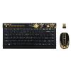 Kit tastatura si mouse g-cube grksa-610ss wireless golden