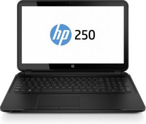 HP 250 15,6" LED HD 1366 x 768 pixeli  LED-backlit anti glare Intel Celeron N2810  (2.00 GHz, cache de 1 MB, 2 nuclee) 1 x 4 GB DDR3 1600 MHz 750 GB 5400 - DVD+/-RW Placa grafica I