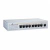 8-port 10/100mbps unmanaged switch,  rack-mountable,