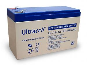 Acumulator ULTRACELL 12V 7.2Ah L 152 mm x W 65 mm x H 93.4 mm. cu borne Total H 99 mm