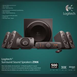 Sistem Audio Logitech Z906 5.1 Channel Black