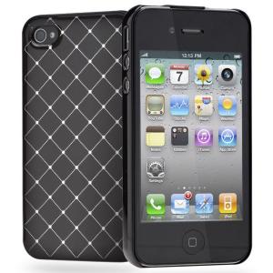 Case Cygnett Deco SemiBling for iPhone 4S, Black Diamond Pattern