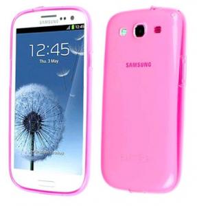Samsung Galaxy S3 i9300 Protective Cover with Ruber Caps Pink
