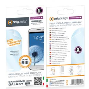 Folie de Protectie Celly SCREEN232 For Samsung I9300 Galaxy S3