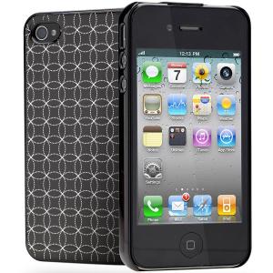 Case Cygnett Deco SemiBling for iPhone 4S Black Circle Pattern