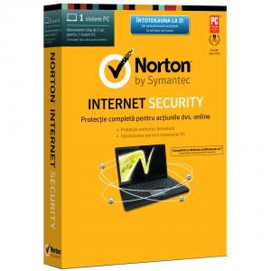 Antivirus Symantec Norton Internet Security 1 An 1 PC Licenta noua