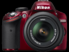 Aparat Foto SLR Nikon D3200 Kit 18-55mm VR Red