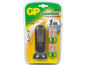 GP PowerBank V600D + 4AA 2700mAh