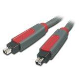 BELKIN Data Cable (FireWire 4-pin (Male) - FireWire 4-pin (Male) Quad Shielded, 1.8m, Red/Gray)