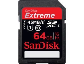 Card de Memorie Sandisk 64GB Extreme SDXC