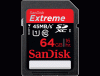 Card de memorie sandisk 64gb extreme