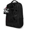15.6â Laptop Backpack in black with Tattoo printing, water resistant, durable materials