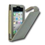 Case Cygnett Lavish Perforated ultra-soft leather flip for iPhone 4 Gray