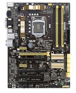 Asus Z87-A Intel Z87 Skt 1150 4*DDR3 max 32 GB,  Dual Channel,  2 x PCIe 3.0/2.0 x16,   1 x PCIe 2.0 x16,   2 x PCIe x1,  2 x PCI,  8 ch aud io,  Gb LAN,  6 x SATA 6Gb/s,  6 x USB