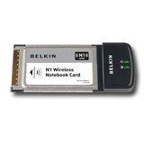 BELKIN Placi retea (Wireless, 300Mbps, IEEE 802.11b/IEEE 802.11g/IEEE 802.11n, CardBus), 1-pk
