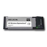 BELKIN Placi retea (Wireless, 300Mbps, IEEE 802.11b/IEEE 802.11g/IEEE 802.11n, ExpressCard/34), 1-pk