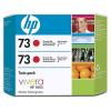 Cartridges HP 73 Chromatic Red Ink 2pack 130ml